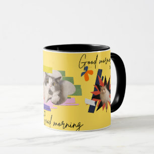 Cute Cat Good Morning 11 oz Coffee Mug