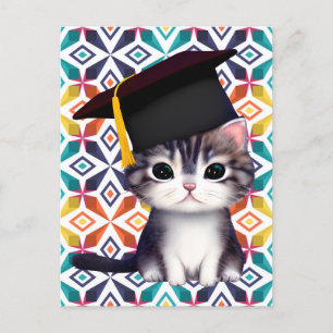 Cute Cat Graduation Day is a significant milestone Holiday Postcard