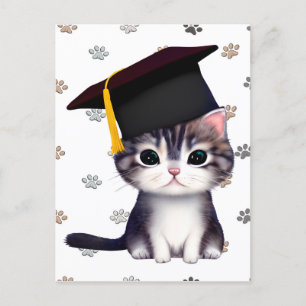 Cute Cat Graduation Day is a significant milestone Postcard