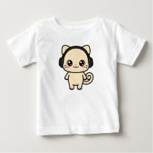 Cute Cat Graphic Custom T-Shirt | Personalised