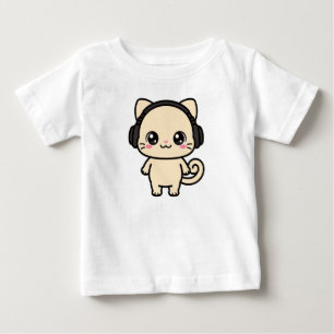 Cute Cat Graphic Custom T-Shirt Personalised