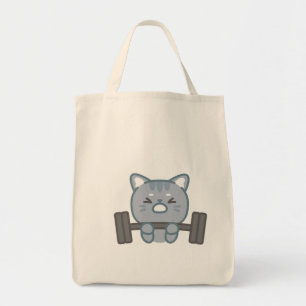 cute cat gym lovers design   cat gym lover design  tote bag