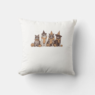 Cute Cat Halloween Kitty Halloween Animal Pet Men  Cushion