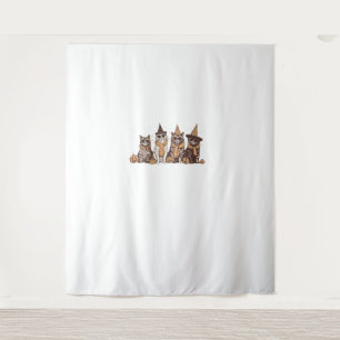 Cute Cat Halloween Kitty Halloween Animal Pet Men Tapestry