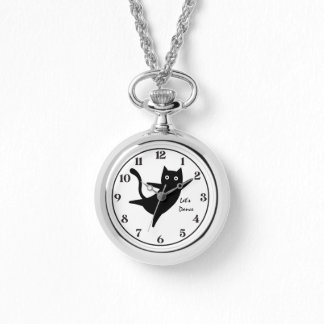 Cute Cat, Happy Cat,LetsDance, Modern, Simple Watch