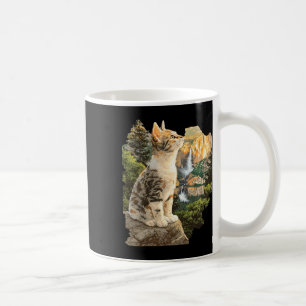 Cute Cat Hiking Camping Outdoor Exploration Advent Coffee Mug