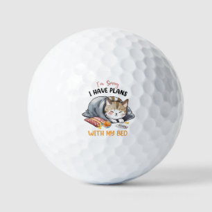 Cute Cat - I Have Plans Golf Balls