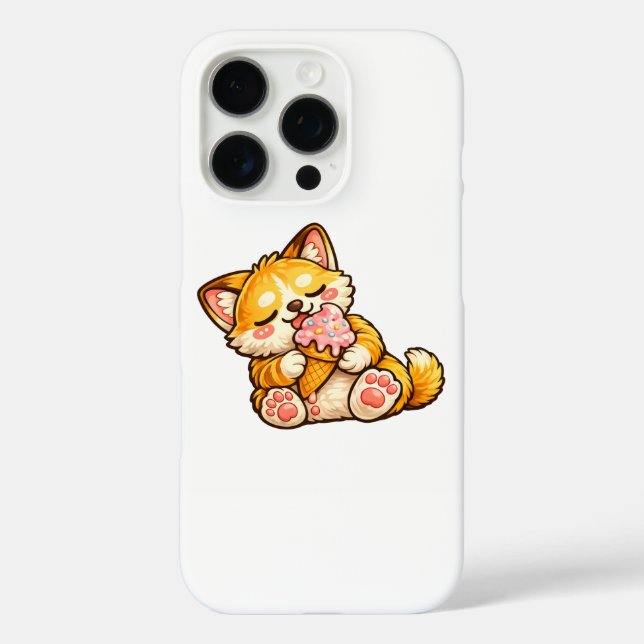 Cute Cat Ice Cream Case-Mate iPhone Case (Back)