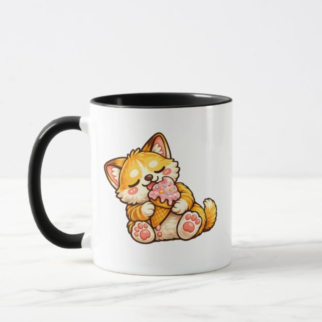 Cute Cat Ice Cream Mug (Left)