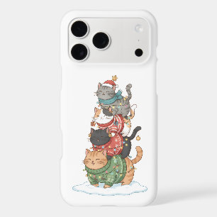 Cute Cat Illustration Art, Kawaii Cat Stack Design