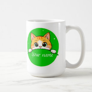 Cute Cat Illustration Coffee Mug