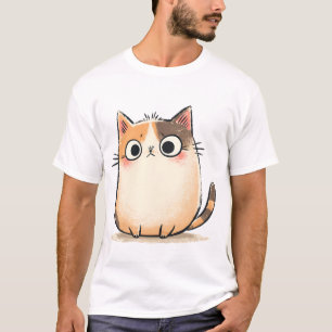 Cute Cat Illustration T-Shirt