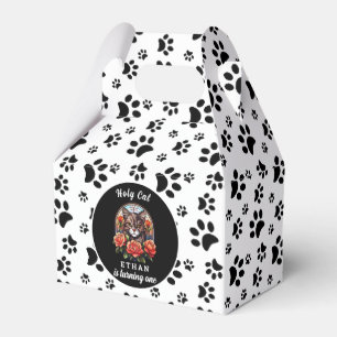 cute cat, I'm One   cat Girl 1st Birthday Favour Box