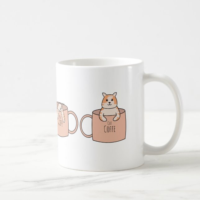 Cute Cat in a Coffee Mug | Cozy Kitten Lover Gift  (Right)