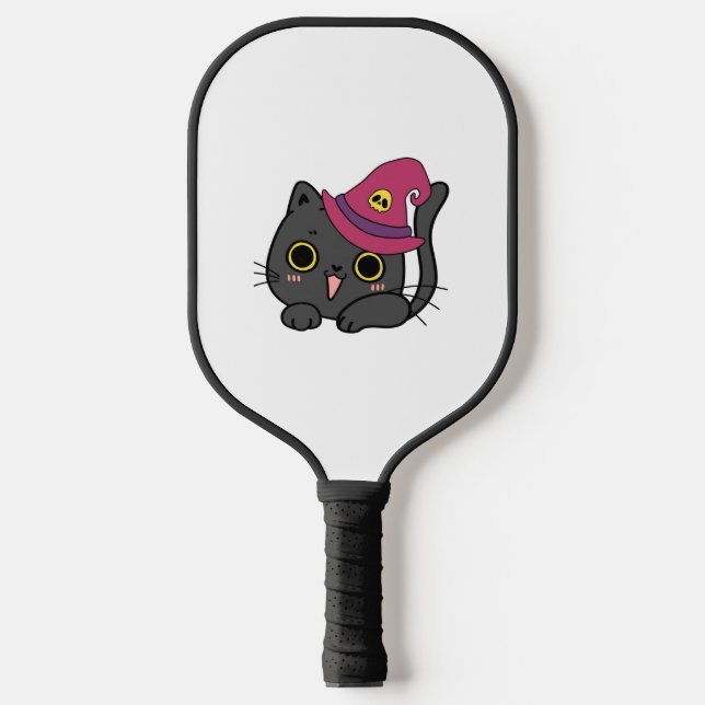 Cute Cat In a Hat   Pickleball Paddle (Front)