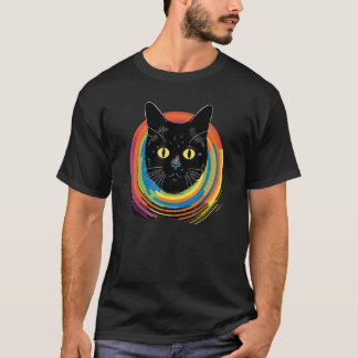 cute Cat in Front of Rainbow cats  catowner 20 T-Shirt
