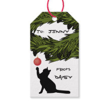 Cute Cat in Mischief Christmas Custom
