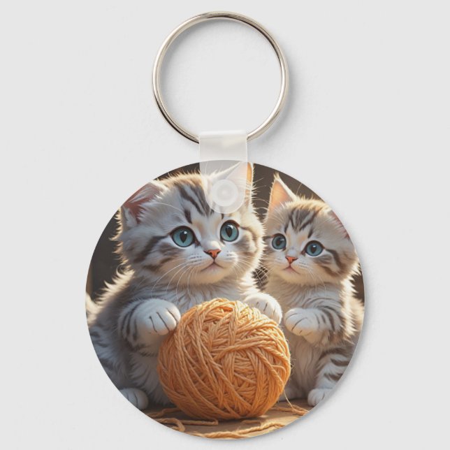 Cute Cat Key Ring (Front)
