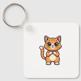 cute cat key ring