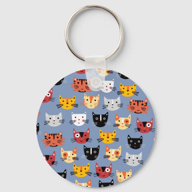 Cute Cat Key Ring (Front)