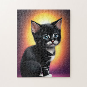 CUTE CAT KITTEN ART JIGSAW PUZZLE