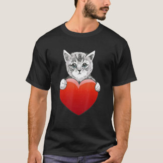 Cute Cat Kitten Love Cat Cat Rescue Adoption T-Shirt