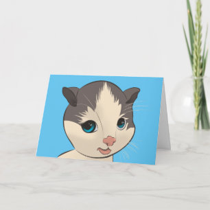 CUTE CAT KITTEN Note Card