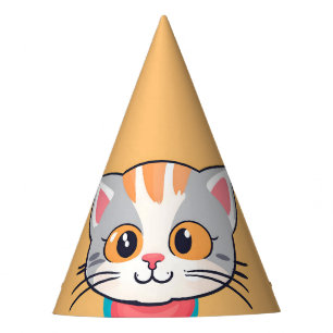Cute cat kitten pet animals Birthday Party  Hat