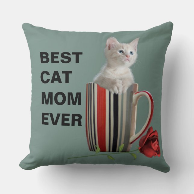 Cute Cat Kitten Pet Lovers Gift  Cushion (Front)