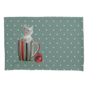 Cute Cat Kitten Pet Lovers Gift  Pillowcase