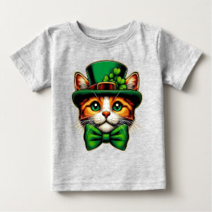 Cute cat/kitten Saint Patrick's Day  Baby T-Shirt