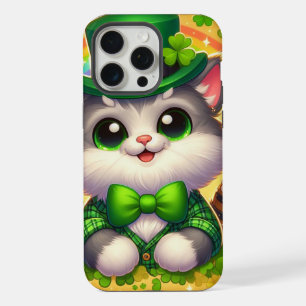 Cute cat/kitten Saint Patrick's Day  iPhone 15 Pro Max Case