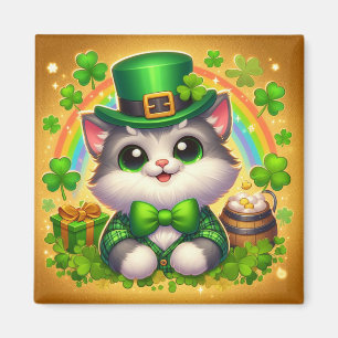 Cute cat/kitten Saint Patrick's Day  Magnet