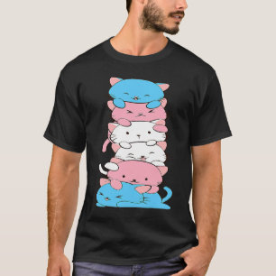 Cute Cat Kitten Transgender Pride Cat LGBT Trans T-Shirt