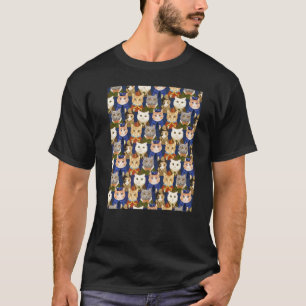 Cute Cat Kittens Cats In Uniforms T-Shirt