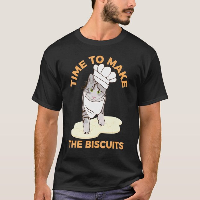 Cute Cat Kneeding Biscuits  Kitty T-Shirt (Front)