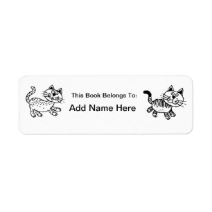 Cute cat Label Return Address Label
