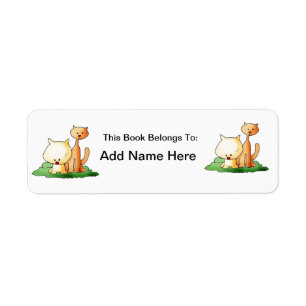 Cute cat Label Return Address Label