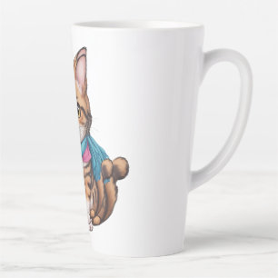 cute cat latte mug