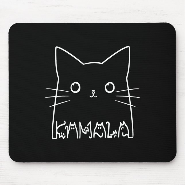 Cute Cat Letter Design  Mouse Pad (Front)