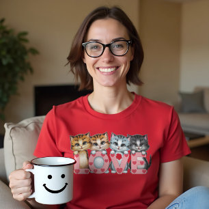 Cute Cat Love Unisex Softstyle T-Shirt