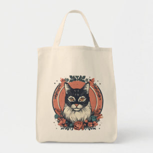 cute cat lover art design buy now tote bag