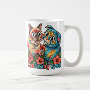 Cute Cat Lover Cat Funny Siamese & Chartreux Charm Coffee Mug