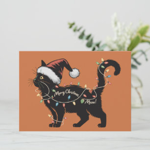 Cute Cat Lover Christmas Cat Mum Xmas Gift Holiday Card