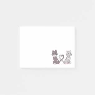 Cute Cat Lover Grey Kitty Kitten Love Kitty Tabby Post-it Notes