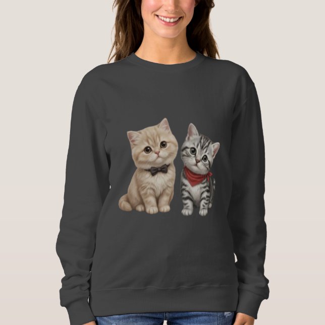 Cute Cat Lover Hoodie (Front)
