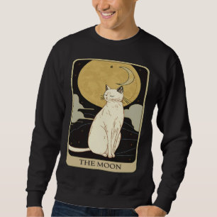 Cute Cat Lover, Moon Tarot Card, Cat Tarot Card, F Sweatshirt