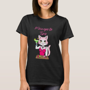 Cute Cat Lover Party Meowgarita Clubbing Night Out T-Shirt