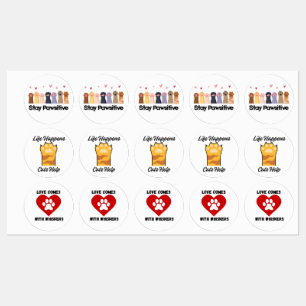 Cute Cat Lover Sticker Collection