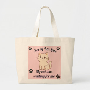 Cute Cat Lover Tote Bag